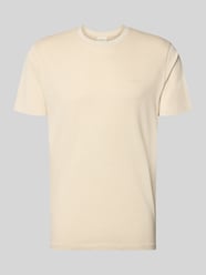 T-Shirt mit Rundhalsausschnitt und Label-Stitching von GANT Beige - 15