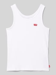 Top na ramiączkach z prążkowaniem i wyhaftowanym logo od Levi’s® Kids - 32