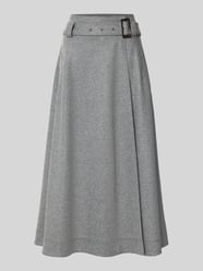 Midirock aus Schurwolle mit Gürtel von Windsor - 8