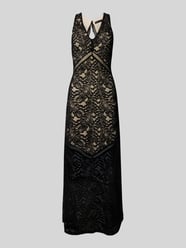 Długa sukienka z koronką model ‘CHRISTEL’ od Guess - 14