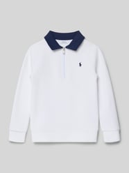 Sweatshirt mit Reißverschluss und Label-Stitching von Polo Ralph Lauren Kids - 6
