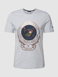 T-Shirt mit Logo-Print von Aeronautica Militare Grau - 4