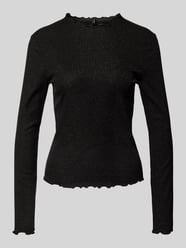 Bluzka z długim rękawem o kroju slim fit z mieszanki bawełny model ‘EMMA’ od ONLY - 43