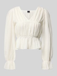 Blusenshirt mit V-Ausschnitt von Gina Tricot - 10