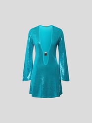 Minikleid mit Paillettenbesatz von Dodo bar Or Türkis - 9