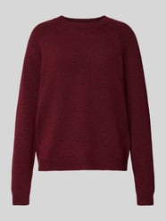 Sweter z dzianiny o kroju regular fit z raglanowymi rękawami model ‘JULIANA’ od Pieces - 16