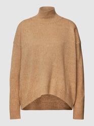 Gebreide coltrui, model 'Fornovo' van MaxMara Leisure Bruin - 15
