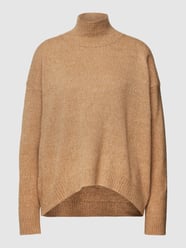 Sweter z dzianiny z golfem model ‘Fornovo’ od MaxMara Leisure Brązowy - 20