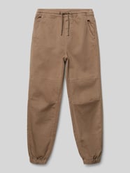 Broek met elastische band van Garcia Bruin - 18