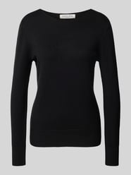 Regular fit gebreide pullover van viscosemix met boothals van Christian Berg Woman - 4