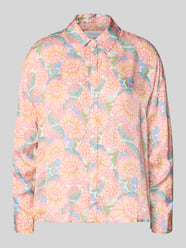 Regular Fit Bluse aus Viskose im Allover-Look von Rich & Royal Pink - 4