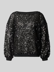 relaxed fit gebreide pullover met paillettenversiering model 'Netty' van FREE/QUENT - 24