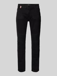 Slim Fit Jeans mit Label-Detail von 2Y Studios Schwarz - 6