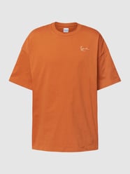 T-Shirt mit Label-Stitching von KARL KANI Braun - 45