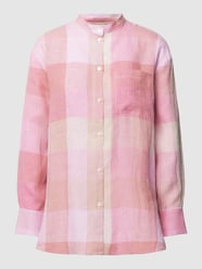 Leinenbluse mit Allover-Muster von MAERZ Muenchen Rosa - 34