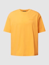 Oversized T-Shirt mit Rundhalsausschnitt Modell 'Logo' von Pegador Orange - 16