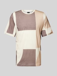 T-shirt z okrągłym dekoltem model ‘BLACARNABY’ od Jack & Jones Premium Brązowy - 27