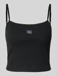 Crop Top mit Label-Detail von Calvin Klein Jeans - 10