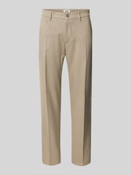 Stoffen broek met bandplooien van Drykorn Beige - 1