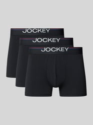Slim Fit Trunks mit Logo-Stitching im 3er-Pack von Jockey - 15