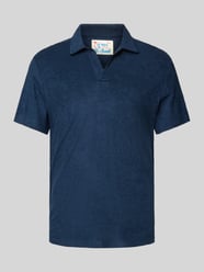 Slim fit poloshirt met V-hals, model 'JEREMY - TERRY' van MC2 Saint Barth - 46
