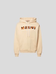 Hoodie mit Label-Print von Marni Beige - 43