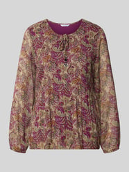 Relaxed Fit Bluse mit Allover-Paisley-Print Modell 'Leonora' von ZABAIONE - 44