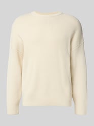 Sweter z wełny z fakturowanym wzorem model ‘BJORN’ od ANNARR - 44