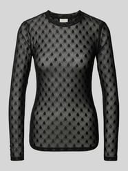 Longsleeve mit Rundhalsausschnitt Modell 'Amina' von Kaffe Schwarz - 23