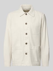 Regular Fit Hemdjacke aus Leinen-Mix von GANT Beige - 32