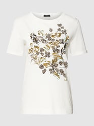T-shirt met bloemenprint van Marc Cain Wit - 12