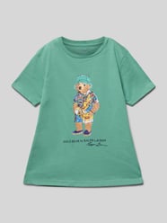 T-shirt met labelprint van Polo Ralph Lauren Kids - 4