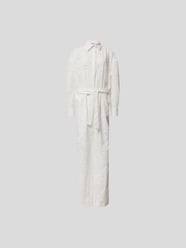 Jumpsuit mit Lochstickereien von MSGM Weiß - 19