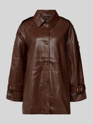 Jack in leerlook met mouwtrensjes, model 'Dinorah' van LeGer by Lena Gercke - 26