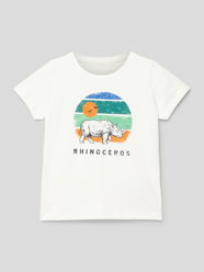 T-Shirt mit Motiv-Print von Name It Weiß - 29