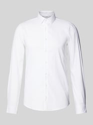 Slim Fit Business-Hemd mit Kentkragen Modell 'Bari' von CK Calvin Klein Weiß - 30