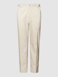 Tapered fit chino met Franse steekzakken van CK Calvin Klein Wit - 7