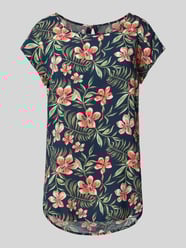 Regular Fit T-Shirt mit Schlüsselloch Rückenausschnitt Modell 'NOVA' von Only - 37