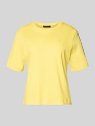 T-shirt z przeszyciem z logo od Oui - 40