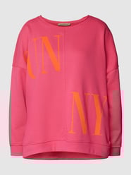 Bluza z nadrukiem ze sloganem od Smith and Soul Fuksjowy - 37