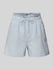 Regular Fit Paperbag-Shorts aus Baumwoll-Leinen-Mix von Tommy Jeans - 29