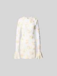 Minikleid mit floralem Allover-Stitching von ROTATE - 3