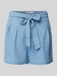 Loose Fit Shorts aus Lyocell mit Bindegürtel Modell 'MIA' von Vero Moda Blau - 26