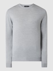 Sweter z wełny merino model ‘Margrate’ od Matinique Szary - 13