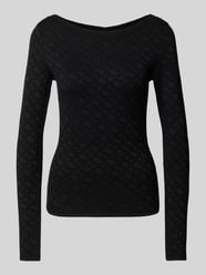 Gebreide pullover met boothals, model 'Ferenti' van BOSS - 11