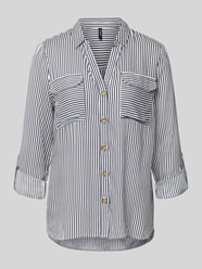 Overhemdblouse met opgestikte paspelzakken op de borst, model 'BUMPY' van Vero Moda - 21