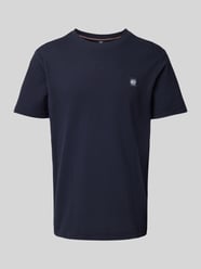 T-Shirt mit Strukturmuster und Rundhalsausschnitt von Lerros - 1