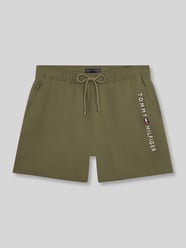 Badehose mit Label Print von Tommy Hilfiger - 1