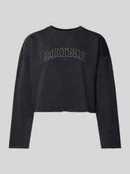 Cropped Sweatshirt Modell 'CALLIE' von Only Schwarz - 8