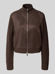 Strickjacke mit Stehkragen und Zweiwege-Reißverschluss von COMMA - 21